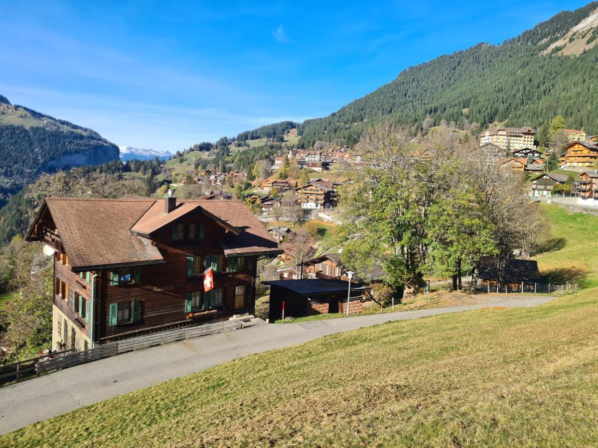 Traditional Chalet In Wengen - Top Floor Apartment Ngoại thất bức ảnh